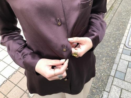 シルクブラウスのレディース