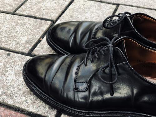 オールデンのコードバンプレーントゥシューズ