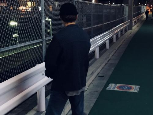 プリーツノーカラージャケットのメンズ