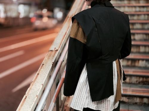 アシンメトリージャケットのレディース