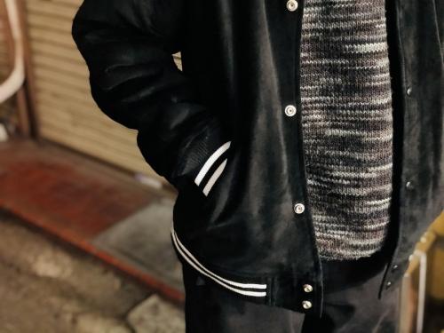 17SS Suede Varsity Jacketのメンズ