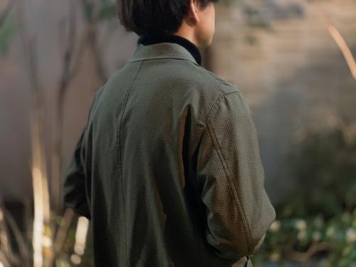 オーラリーのSILK SEERSUCKER JACKET/シルクシアサッカージャケット
