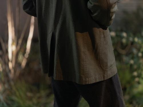 SILK SEERSUCKER JACKET/シルクシアサッカージャケットのメンズ