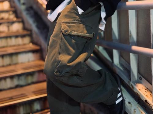 フレンチアーミーのヘリンボーンM47カーゴパンツ 60年代  TROUSERS 後期 M-47