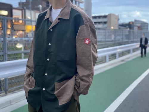シーイーのOVERDYE OPEN COLLAR SHIRT