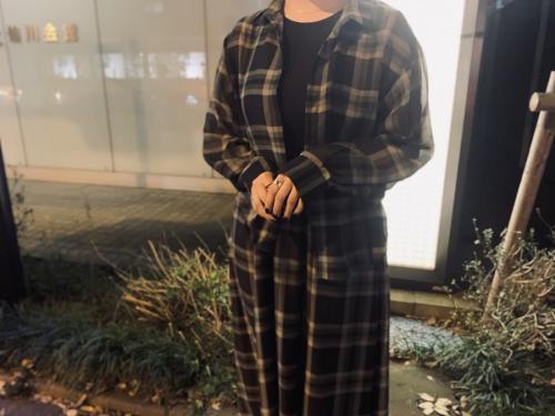 エミアトリエのShirt付ニットドッキングワンピース