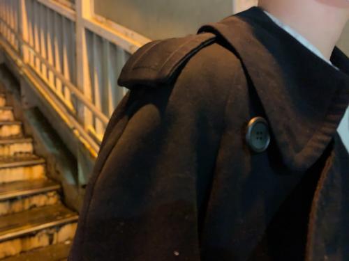 【古着】BURELLAウールギャバトレンチコートの調布仙川店