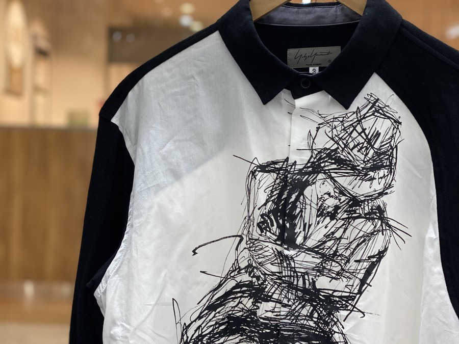 yohji yamamoto  16ss 朝倉 ノーカラーシャツ 川上洋平