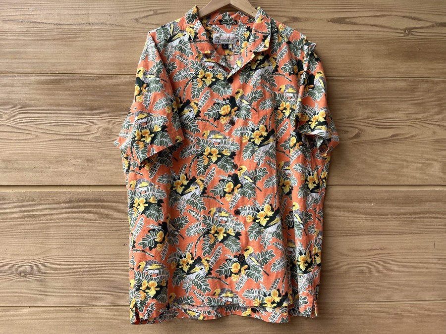 イーヨー様☆新品タグ付★pataloha パタゴニア アロハシャツ L リゾート 90s 90年代 パタゴニア パタロハ ハワイアン 開襟 オープン