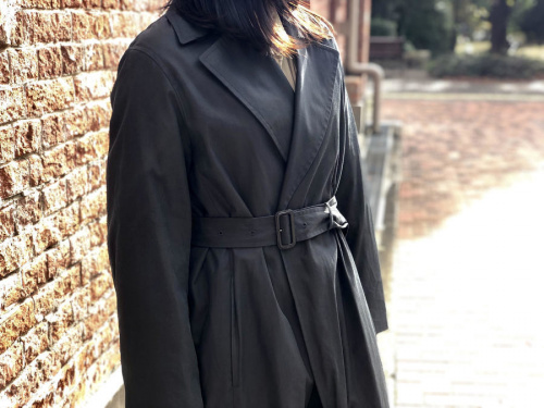 オーラリーのFINX CHAMBRAY BIG TRENCH COAT