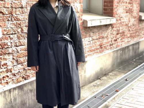FINX CHAMBRAY BIG TRENCH COATのレディース