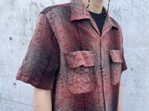 ニードルスのカットオフボトムショートスリーブクラシックシャツ