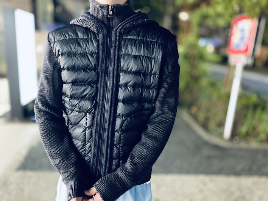 モンクレール MONCLER ニット切り替えダウンジャケット その他ア