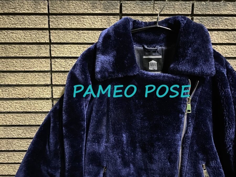 PAMEO POSE/パメオポーズ】よりエコファーライダースジャケットが入荷 