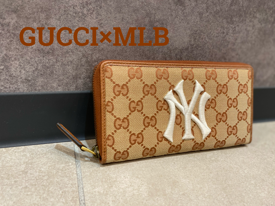 買取強化ブランド GUCCI/グッチよりMLBコラボウォレットを買取致しまし