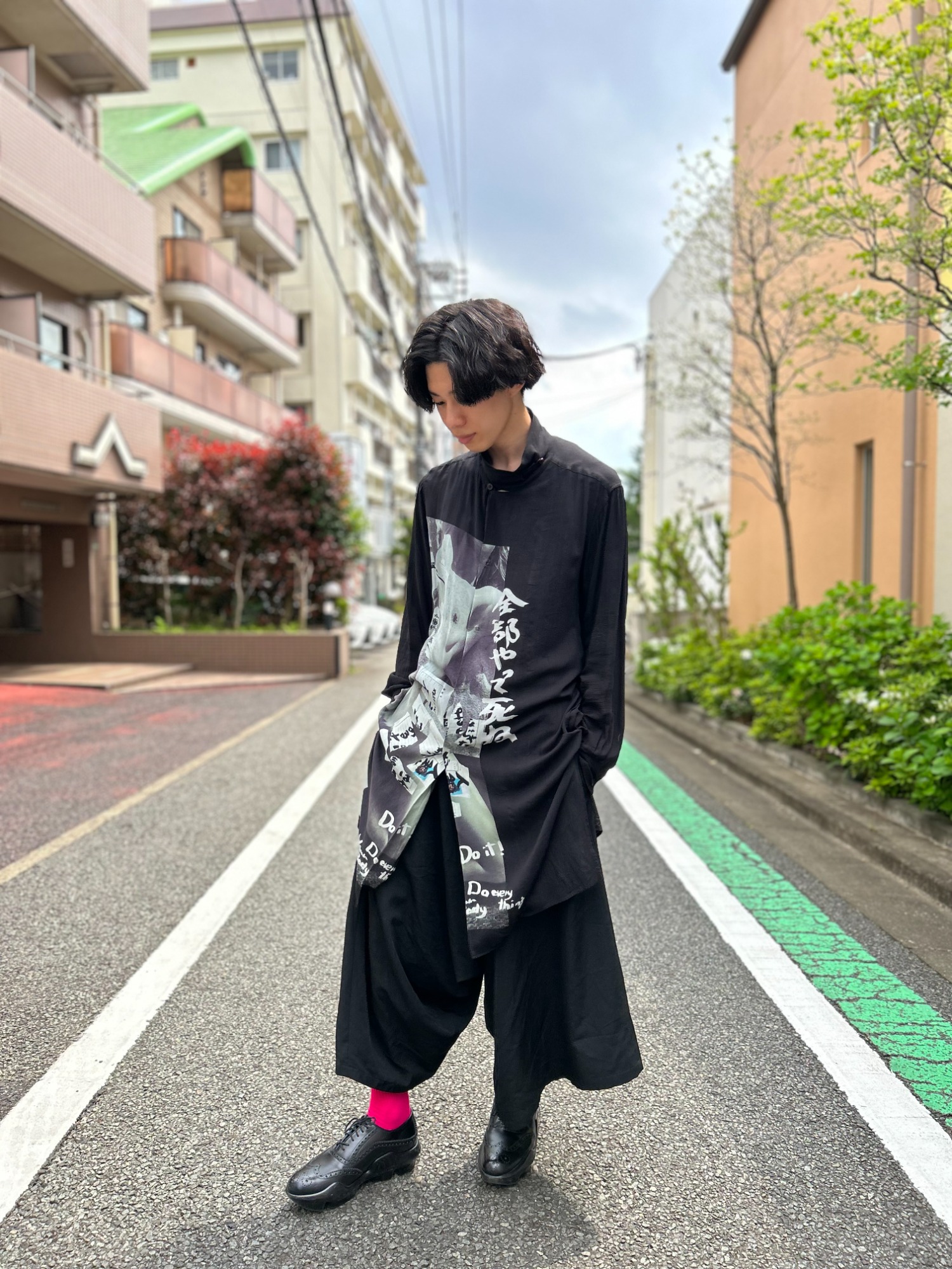 YOHJI YAMAMOTO +NOIR ヨウジヤマモト ロングシャツ サイズ2