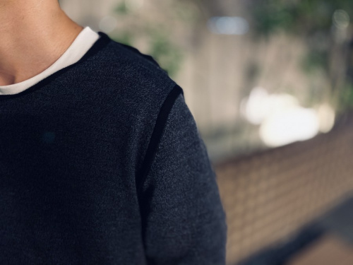 メゾン マルジェラ 10のパイピングクルーニット