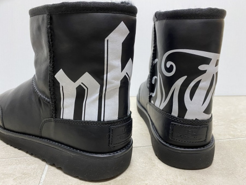 アグ×フィリップリムのスムースレザームートンブーツ