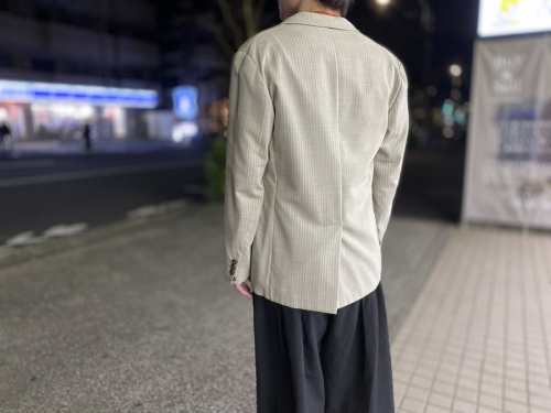 コーティングストライプジャケットのメンズ