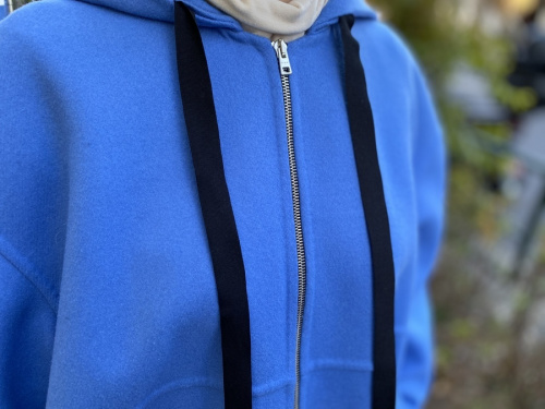 ウールファブリックブルゾンのレディース