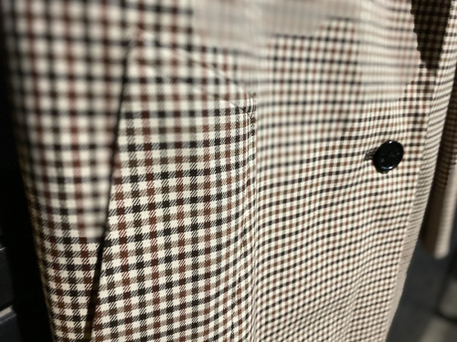 ガンクラブチェックAラインコートのレディース