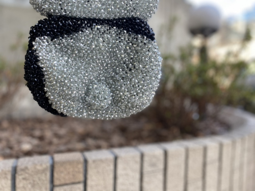 ワイヤーバッグのパンダ