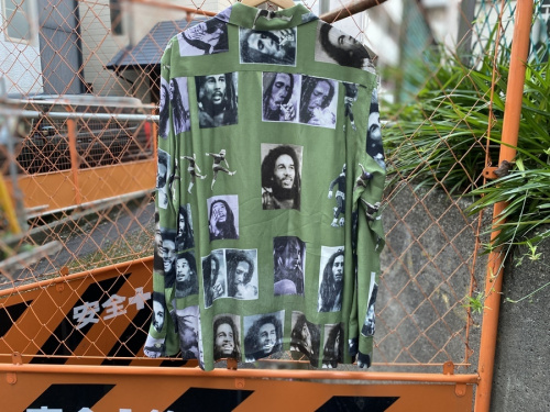ワコマリア×ボブマーリーのLONGHAWAIIAN SHIRT