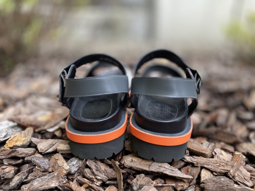 マルチカラーストラップサンダルのレディース