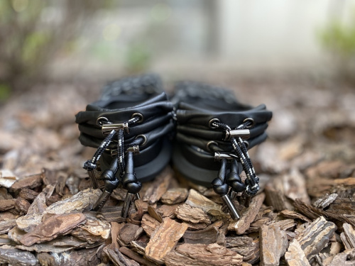 サカイのダブルレースアップサンダル