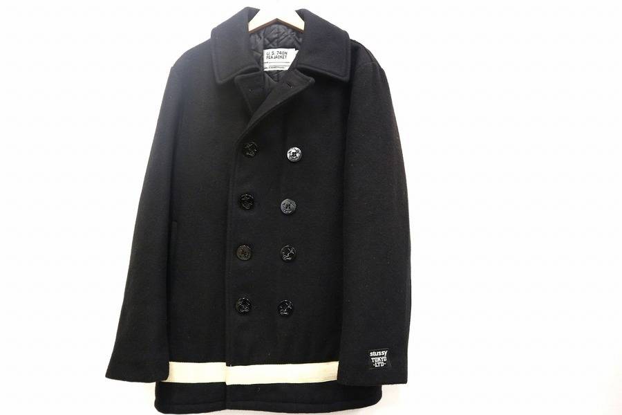 90's OLD STUSSY  WOOL P-COAT オールドステューシー藤原ヒロシ