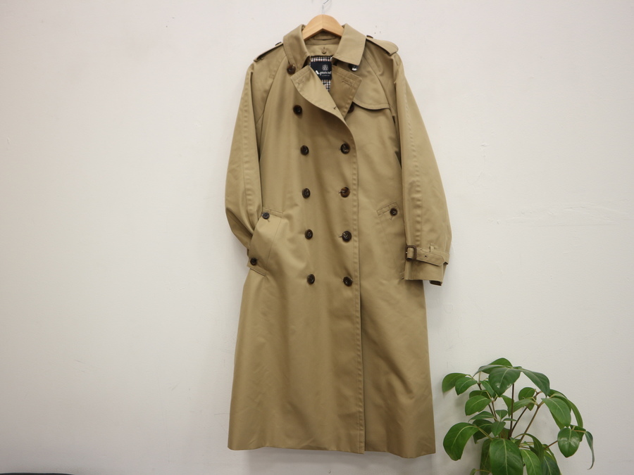 Aquascutum　ベーシックトレンチコート　ロング　ハニーベージュ