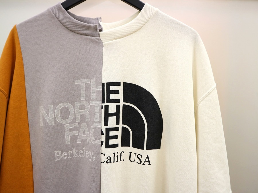 the north face asymmetry logo tee