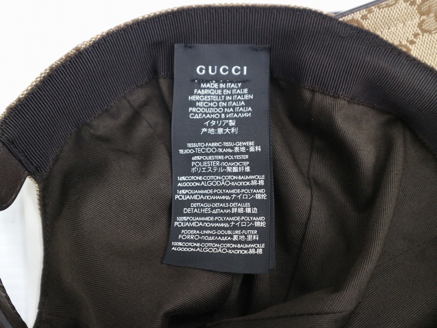 GUCCI/グッチ】から 人気アイテム【GGキャンバスベースボールキャップ 