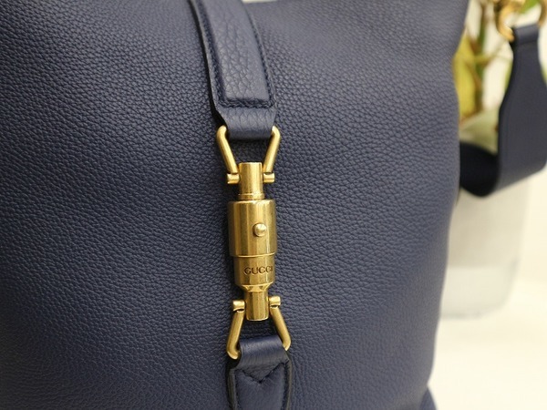 グッチ ニュージャッキー 2way ショルダーバッグ レザー テラコッタ