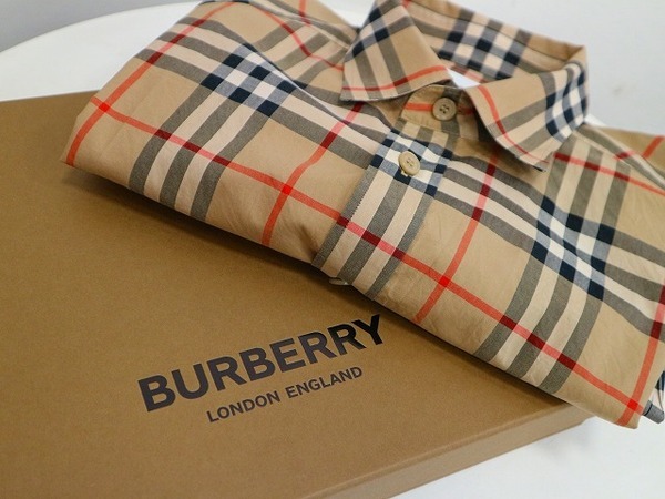 大得価最新作 BURBERRY - バーバリー チェックシャツの通販 by ...