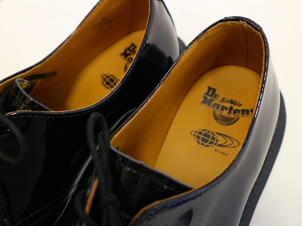 Dr.Martens × BEAMS / パテント3ホール エナメル 27.5 メンズ