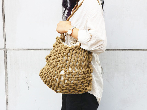 alienina(アリエニーナ)ロープ バッグ Nadia bag waxed cotton | shop.alienina.com