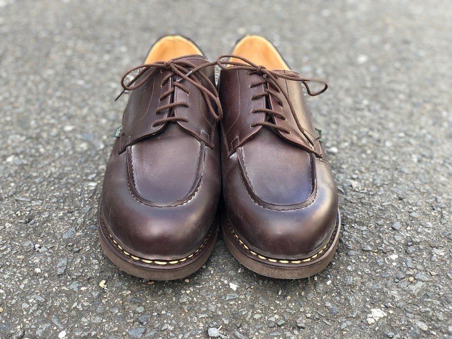 最終価格【新品未使用】Paraboot パラブーツ　シャンボードUK8 Paraboot】パラブーツ シャンボード Uチップ カーフ ブラック