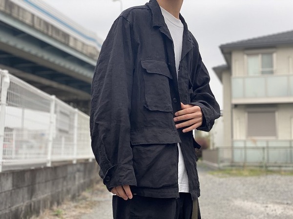 COMOLI】2020SS リネンコットンジャケット KHAKI/48 rex.com.do