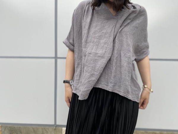 nest Robe/ネストローブ】から先染めリネンロールスリーブブラウス買取 