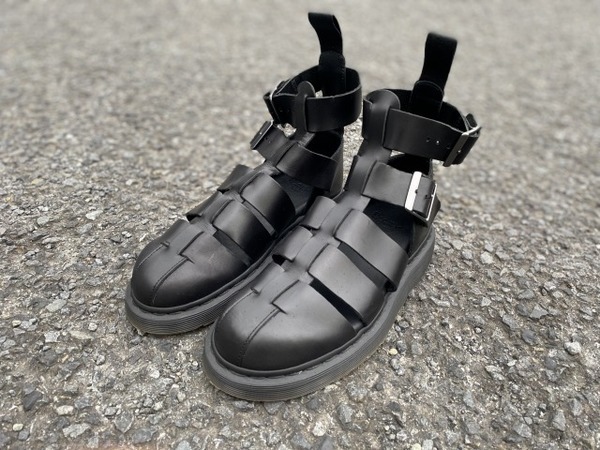 美品 ドクターマーチン Dr.Martens サンダル GERALDO ジェラルド カーフレザー シューズ 靴 レディース UK5 US6(24cm相当) ブラック