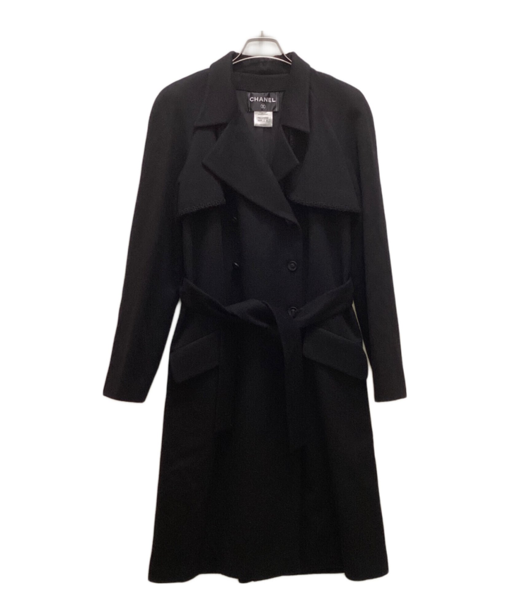 美品　CHANELシャネル　カシミヤ100% バイカラー　ニット　コート フレア CHANEL / シャネル】カシミヤダブルコート | タイムレスに愛される極上