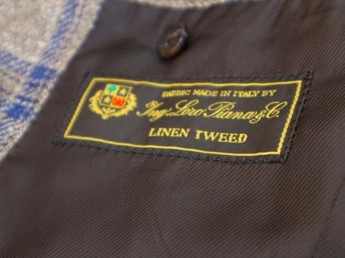 シップスのリネンツイードウィンドウペンチェックジャケット