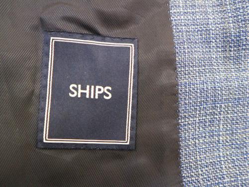 シップスのリネン混3Bアンコンジャケット