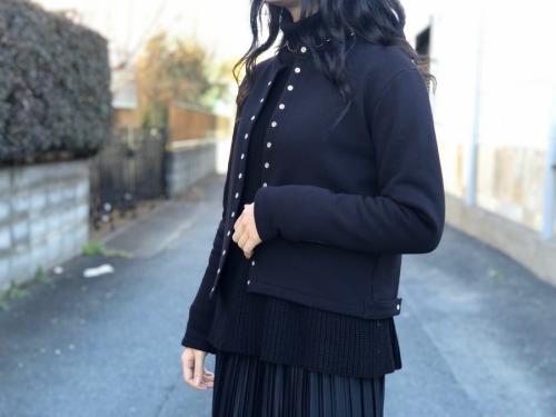 アニエスベーのカーディガンプレッション