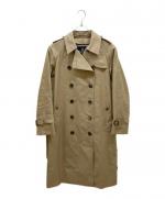 値下げしました‼️アクアスキュータム・トレンチコート(ビンテージ) 80年代 カナダ製 Aquascutum アクアスキュータム ブラック トレンチ