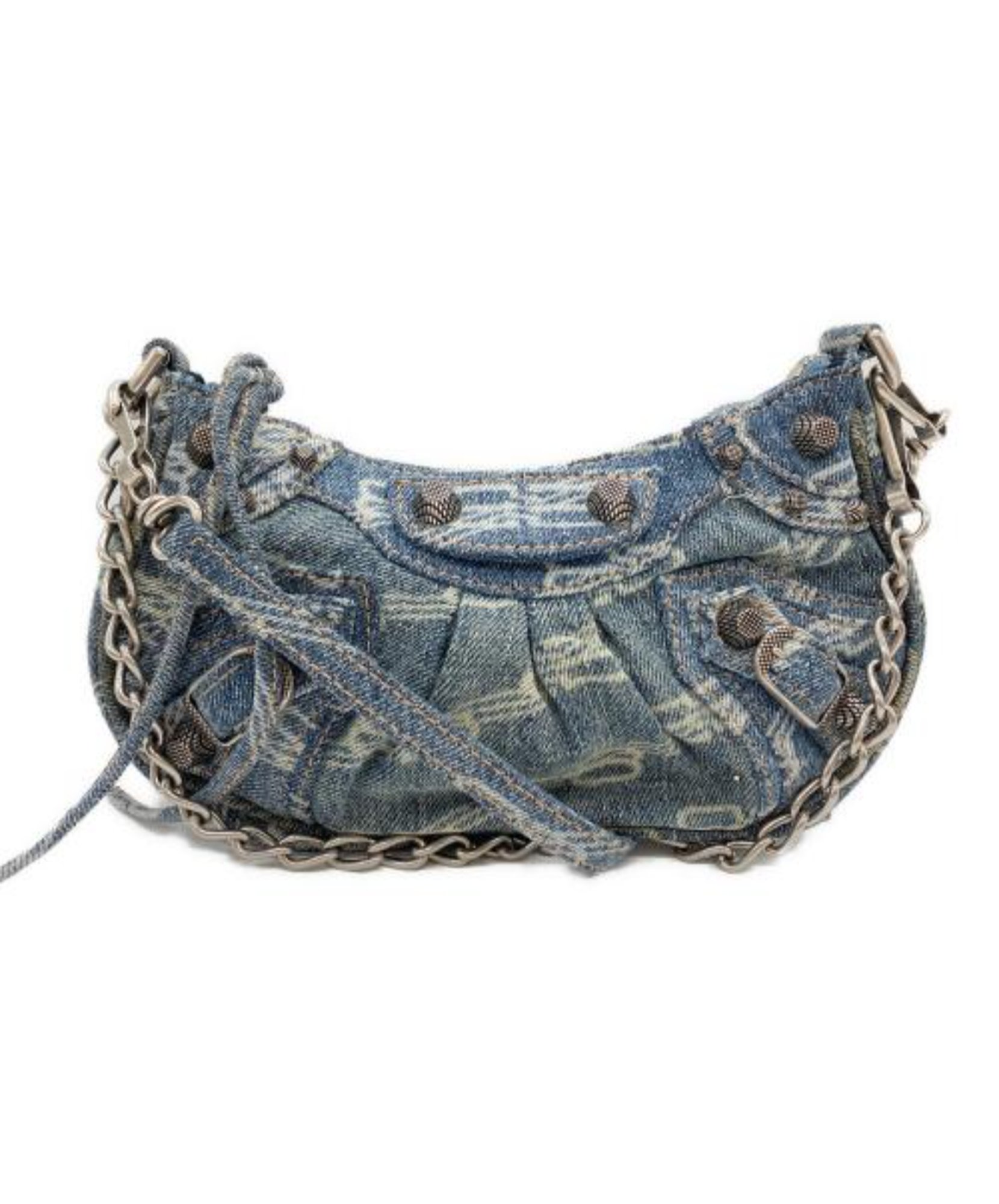 BALENCIAGA デニム チェーンバッグ 直営店☆BALENCIAGA☆SALE! CRUSH 