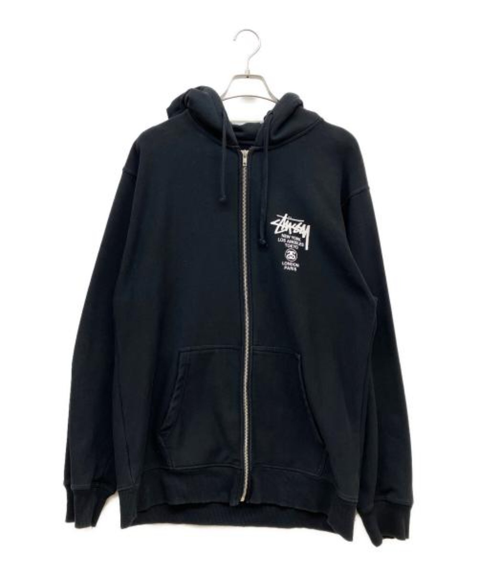 ステューシージップパーカーSTUSSY WORLD TOUR ZIP HOOD ステューシー