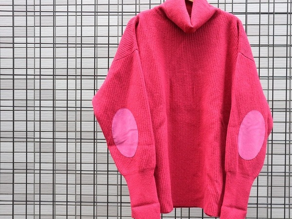 メゾンマルジェラ18AW エルボーパッチタートルネックニットM メゾンマルジェラ18AW エルボーパッチタートルネックニットM