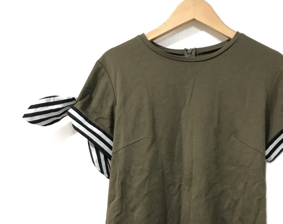 BORDERS at BALCONY RIBBON TEE リボンカットソー BORDERS at BALCONY(ボーダーズアットバルコニー) RIBBON TEE
